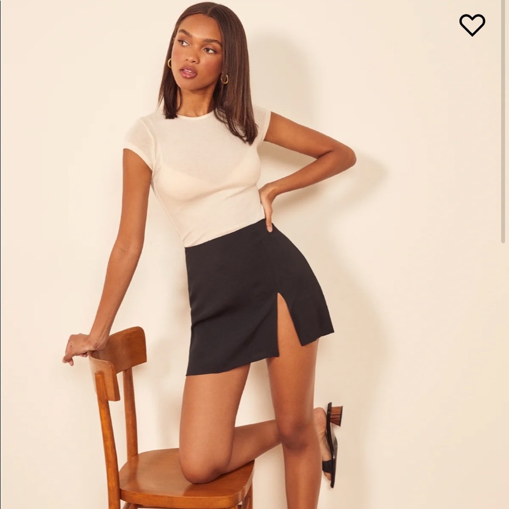 Reformation Margot Skirt Black